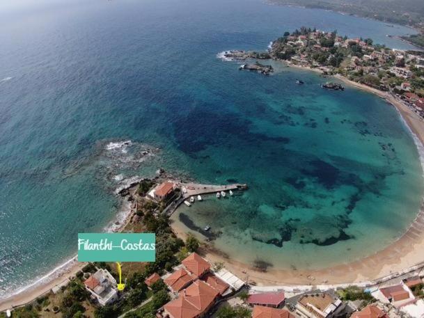 Filanthi Costas Hotel Stoupa Bagian luar foto